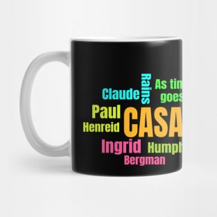 Casablanca Word Art Mug